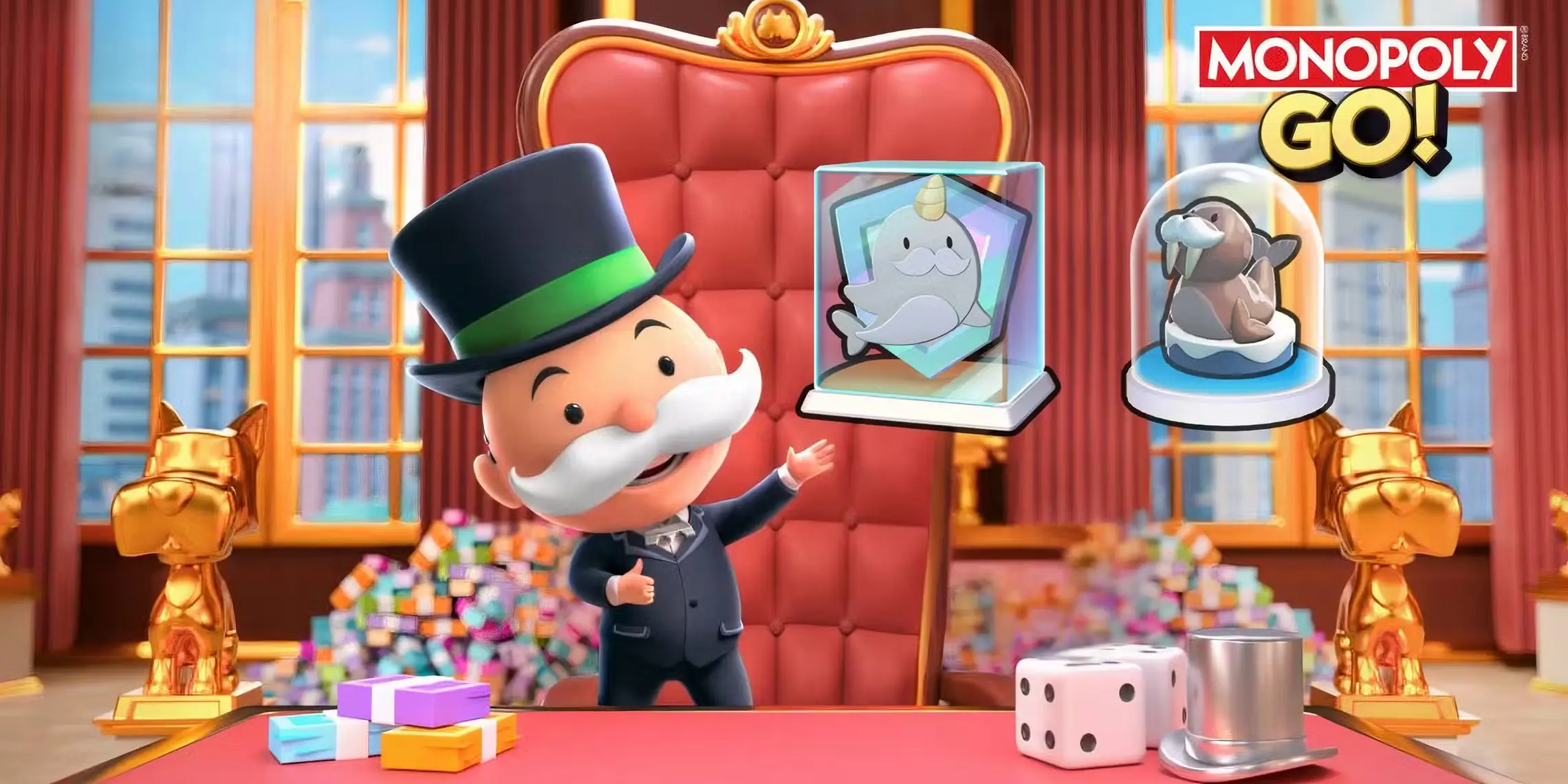 monopoly go how to get narwhal shield walrus token