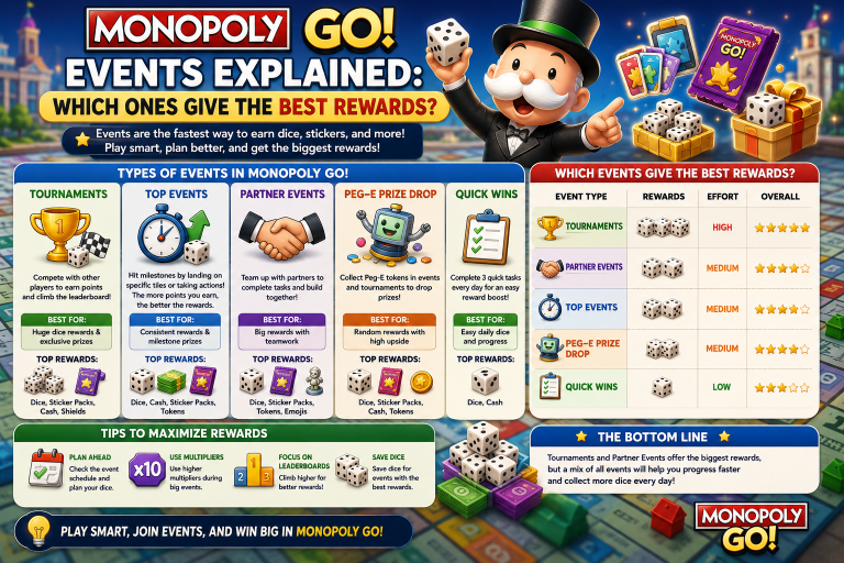 Monopoly GO Events Explained: Which Ones Give the Best Rewards?
